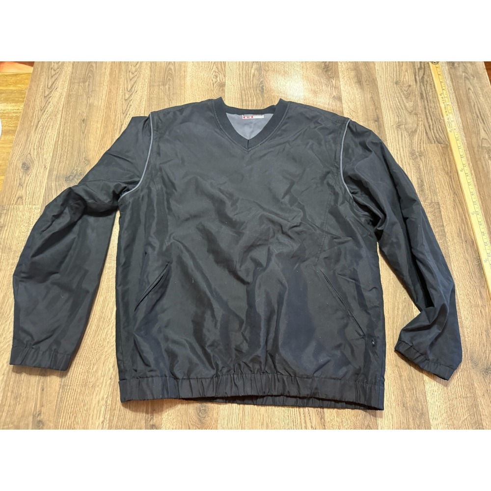 Grand Slam Sweater, Men's Size Medium, Black, Pullover, V-neck, Windbreaker